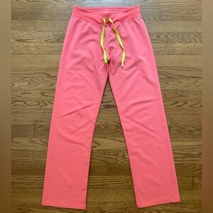FIGS women’s Livingston scrub pants Hot Coral XXSP